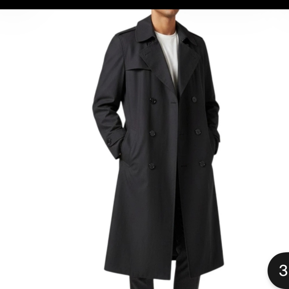 Defense Logistics Agency Garrison Collection Black Military Trench Coat